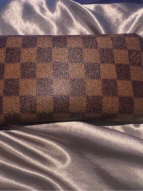 Louis Vuitton Brown and Dark Brown Zip Wallet